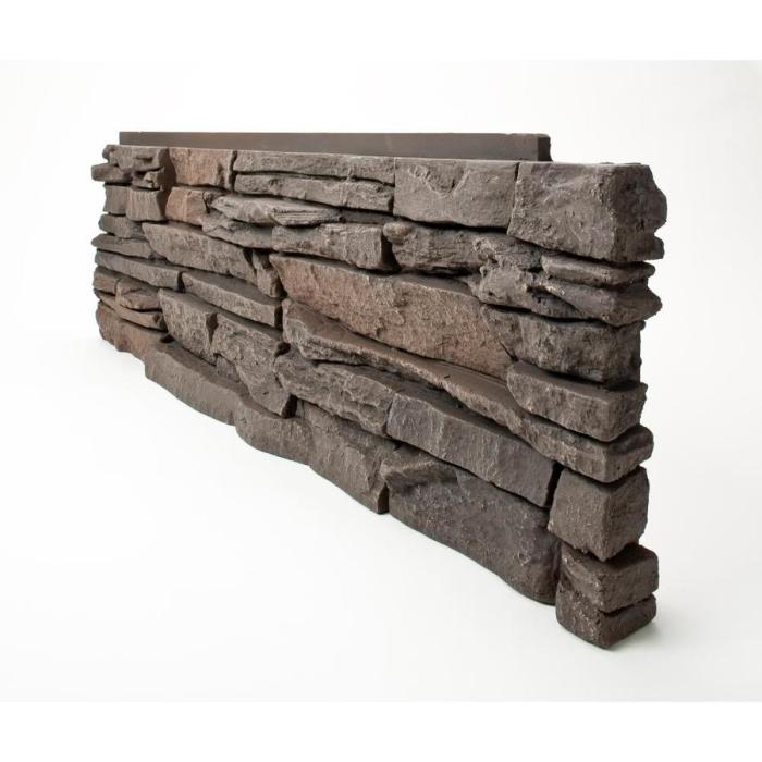 Stone veneer faux genstone stacked sq ft coffee lowes