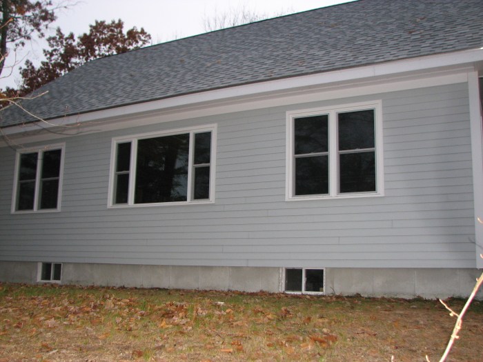 Clapboard siding cedar